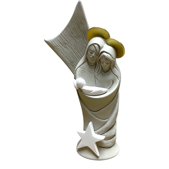 Statuina presepe di natale bongelli preziosi natività h16 nocciola
