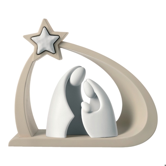 Statuina presepe natività di natale h25 nocciola bongelli preziosi