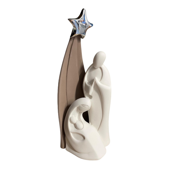 Statuina presepe di natale h15 bongelli preziosi tortora moderno