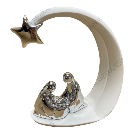 Presepe cometa di natale statuina bianco h13 natività bongelli preziosi