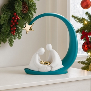 Statuina presepe natale nativita h25 blu bongelli preziosi