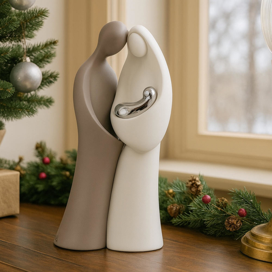 Bongelli preziosi statuina h26 presepe natale natività tortora moderno