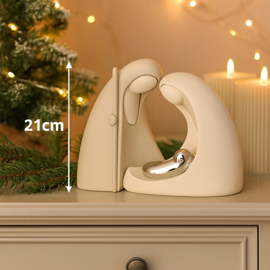 Presepe moderno statuina h21 nocciola bongelli preziosi