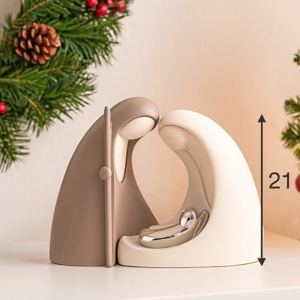 Bongelli preziosi h21 presepe moderno natività di natale tortora