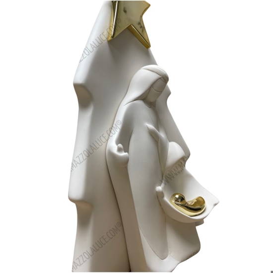 Presepe moderno di natale h32cm oro statuina natività bongelli preziosi