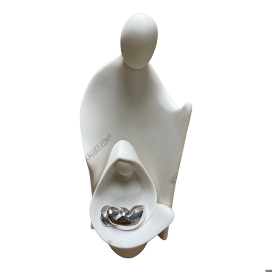 Presepe stilizzato bianco h12 statuina natività bongelli preziosi