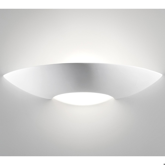 Applique in gesso ceramica bianco pitturabile 