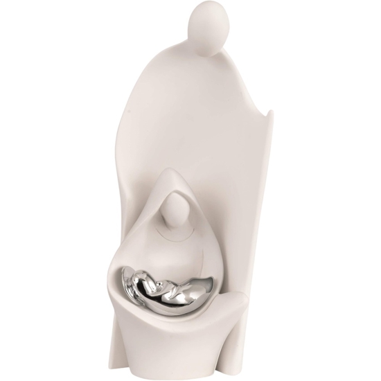 Statuina presepe moderno h26 bianco bongelli preziosi