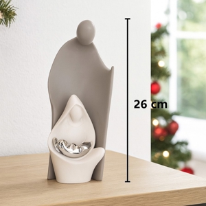 Presepe stilizzato moderno grigio h26 bongelli preziosi