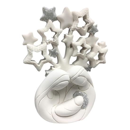 Bongelli preziosi presepe di natale h12 statuina nativita bianco