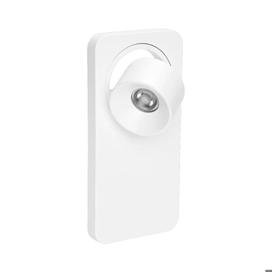 Applique linea light beebo w bianco led 5w 3000k per camera da letto con interruttore
