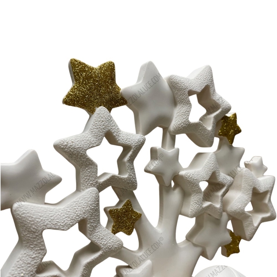 Statuina presepe di natale oro h30 natività bongelli preziosi