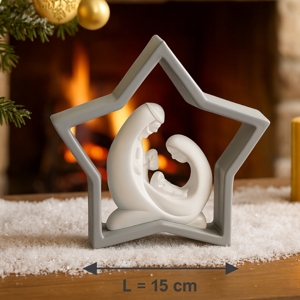Presepe statuina di natale grigio d15 bongelli preziosi