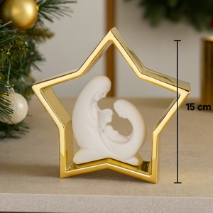 Presepe stella di natale oro statuina natività bongelli preziosi