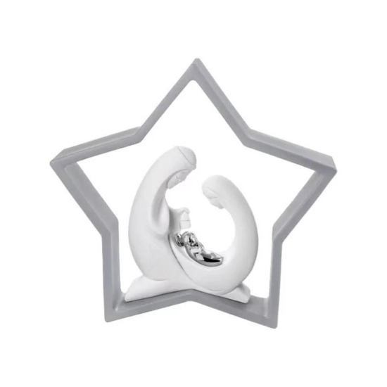 Presepe bongelli preziosi h28 cm statuina di natale grigio
