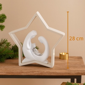Presepe statuina stella natale h28 cm nocciola bongelli preziosi