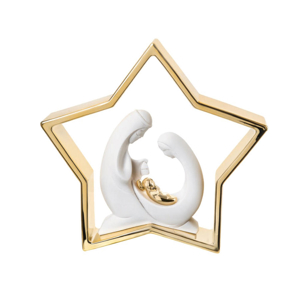 Presepe stella di natale oro 28cm bongelli preziosi statuina