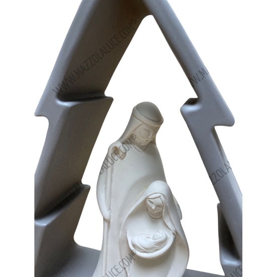 Presepe statuina di natale grigio h16 bongelli preziosi