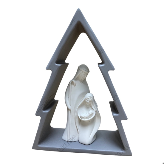 Presepe statuina di natale grigio h16 bongelli preziosi