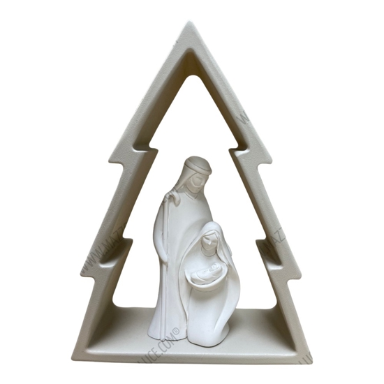 Presepino di natale nocciola statuina h16 bongelli preziosi