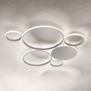 Plafoniera led 68w pl pois ondaluce 4000k silver gr