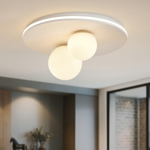 Plafoniera moderna ball perenz bianco oro led 38w 3000k