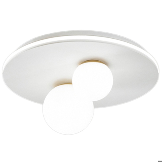 Plafoniera moderna ball perenz bianco oro led 38w 3000k
