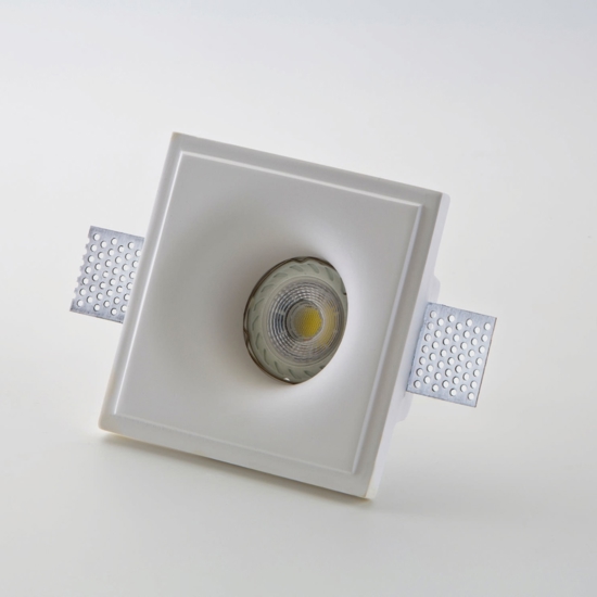 Isyluce faretto di gesso tondo da incasso per soffitto cartongesso