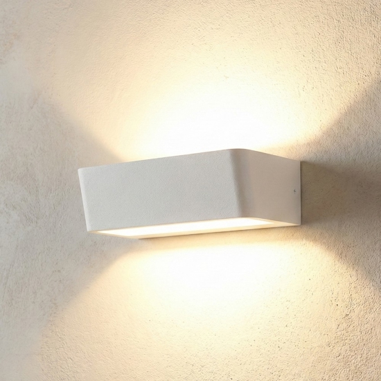 Applique da parete led 15w 3000k bianco design moderna
