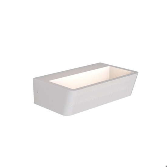 Applique da parete bianca led 15w 4000k biemissione design moderna