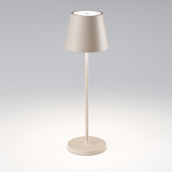 Lampada da tavolino alta 39cm portatile diva sabbia perenz