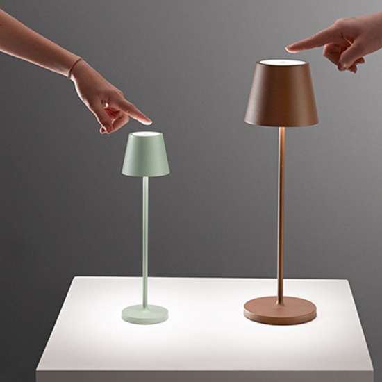 Lampada da tavolino h28 cm portatile minidiva perenz illuminazione