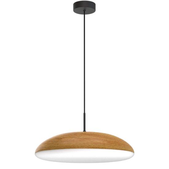 Lampadario da cucina moderna effetto legno