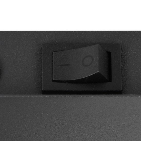 Applique da comodino con interruttore nero caffe per camera da letto
