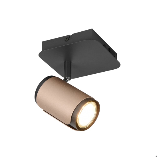 Applique da comodino con interruttore nero caffe per camera da letto