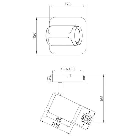 Applique da comodino con interruttore nero caffe per camera da letto