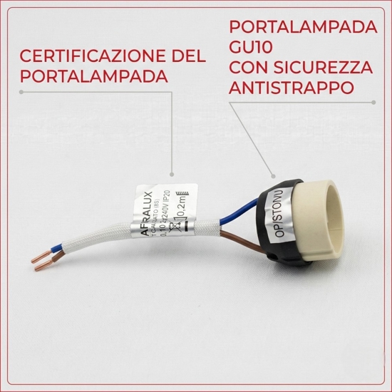 Faretto in gesso da incasso a soffitto rotondo isyluce