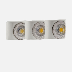 Isyluce cestello faretto gesso da incasso 3 luci