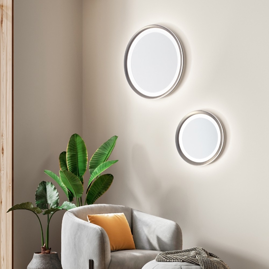 Plafoniera moderna da soffitto led 66w 3000k edge grigio titanio perenz