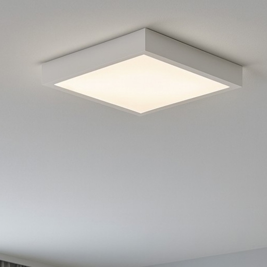 Linea light plafoniera led box sq bianca 31w 3000k