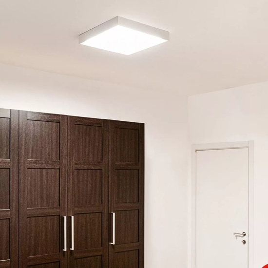 Plafoniera grande linea light box led bianca quadrata 43w 4000k