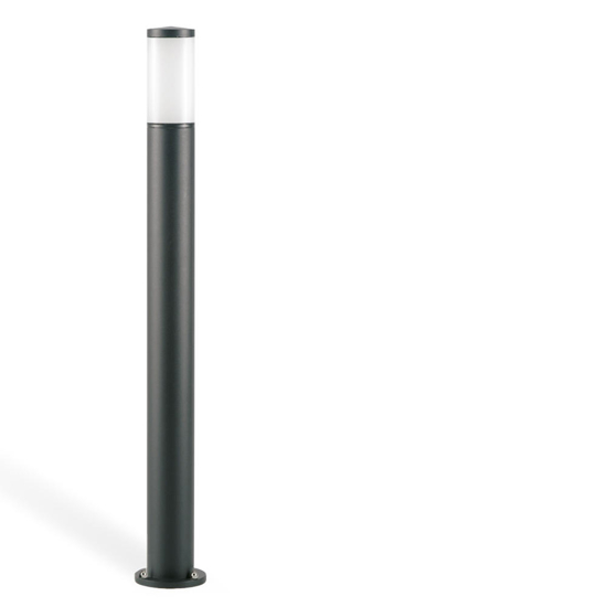 Lampione moderno da giardino paletto nero 100cm ip65