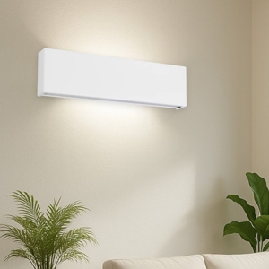 Linea light box w2 applique led 19w 3000k bi emissione bianco