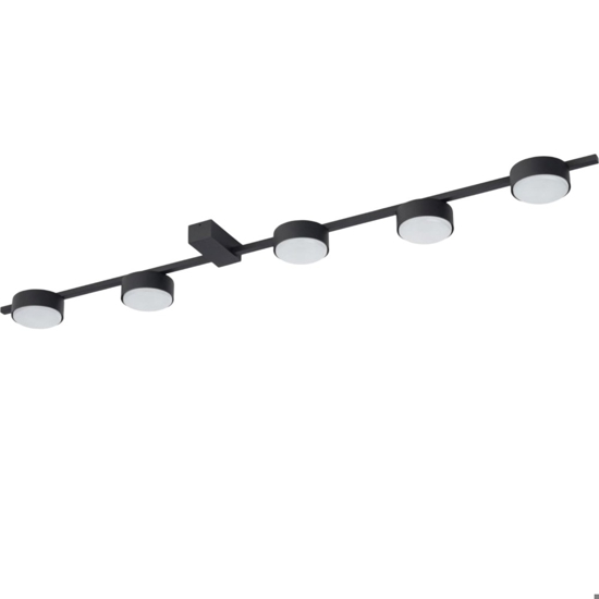 Plafoniera nera luminosa moderna per cucina