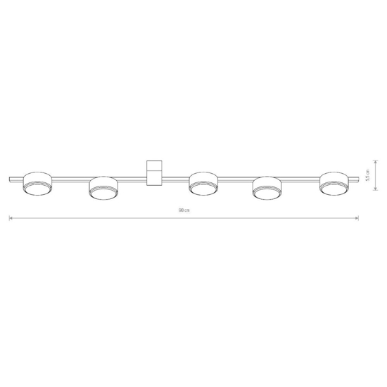 Plafoniera bianca design gx53 led