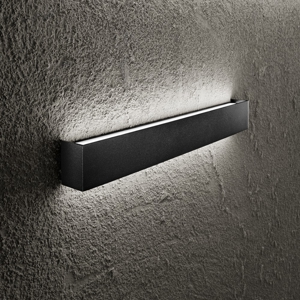 Applique nera led 30w 3000k rettangolare rummo perenz illuminazione