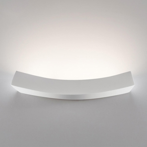 Applique di gesso design moderna curva bianca