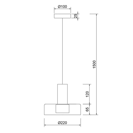 Lampada design nero per comodino stanza da letto moderna