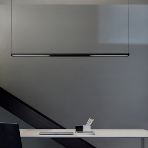 Lampadario moderno per ufficio led nero per tavolo stilnovo tablet