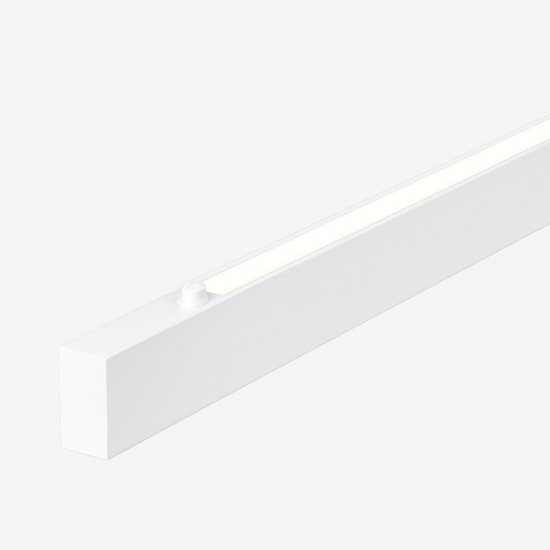 Lampadario led biemissione bianco link perenz per illuminazione tavolo